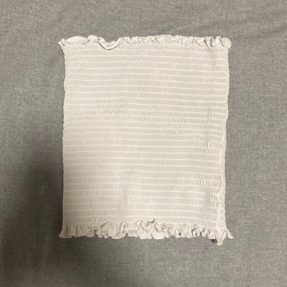 white tube/crop top